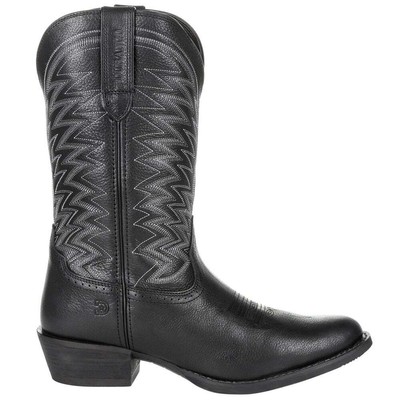 

Durango Rebel Frontier Black Western Мужские ковбойские черные повседневные ботинки с круглым носком D, Черный, Durango Rebel Frontier Black Western Round Toe Cowboy