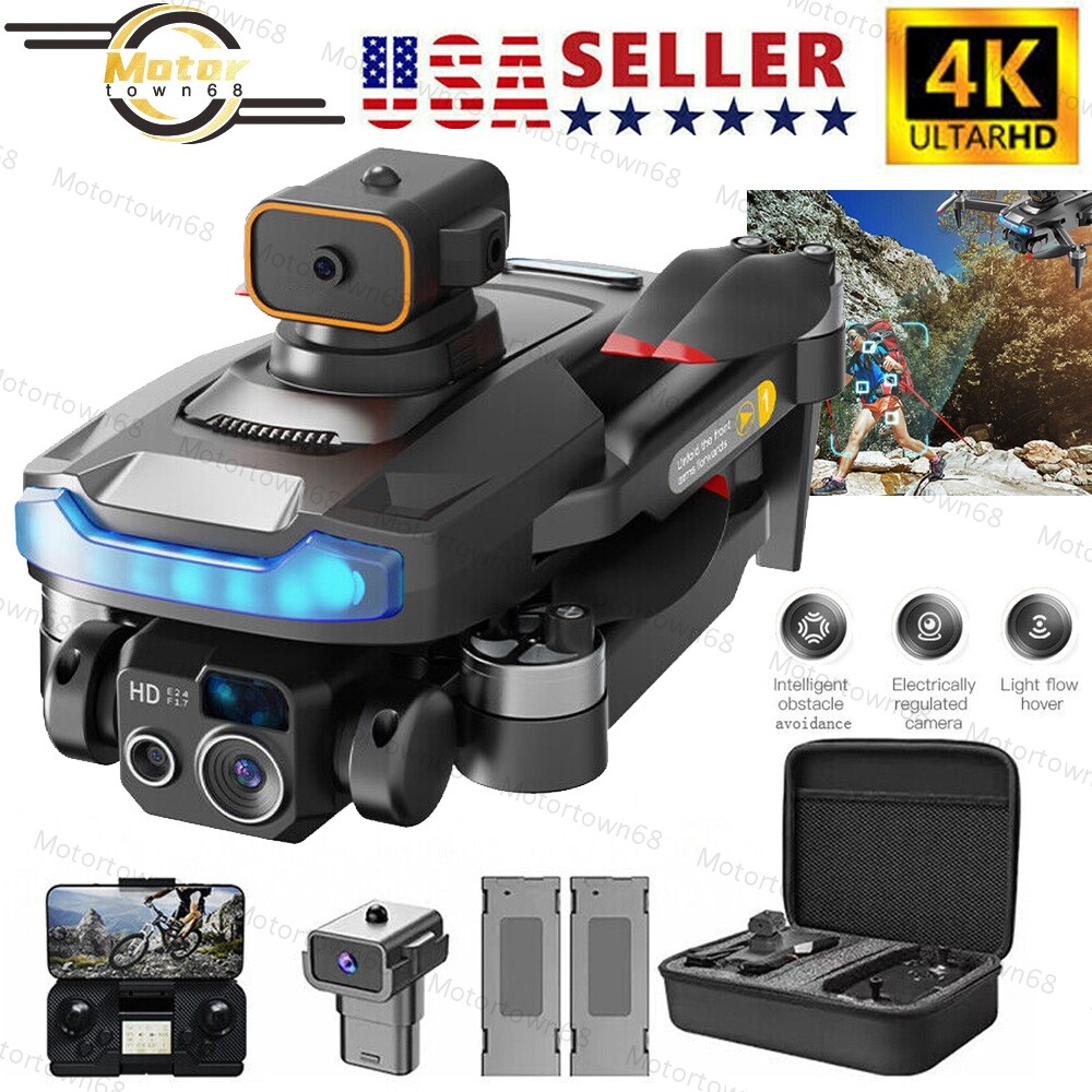 Drones with HD Camera 4K Dual RC Drone Wifi Foldable Quadcop
