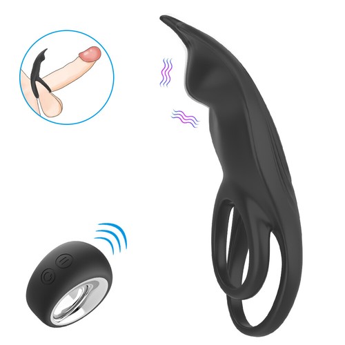 Male Vibrating Cock Ring Penis Stronger Erection Enhancing Sex Toys For Couples