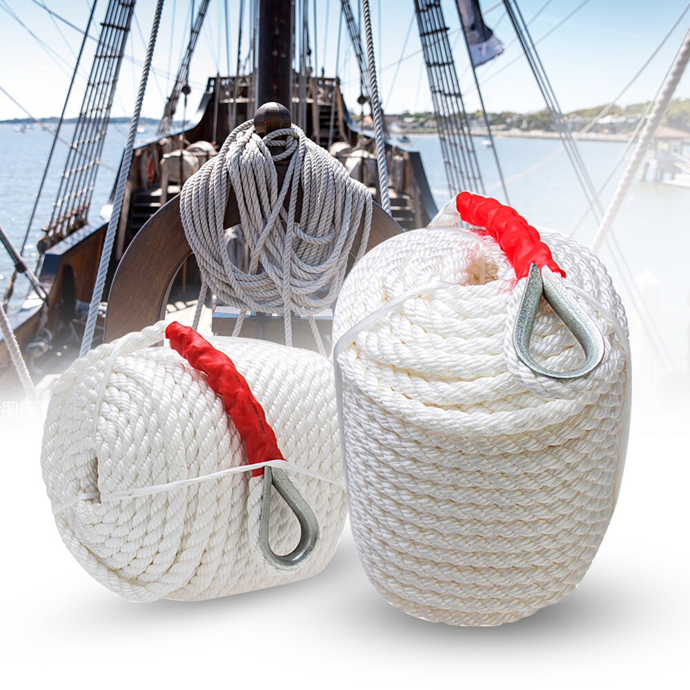 3/4x200' Twisted Three Strand dock line rope cord boat ...