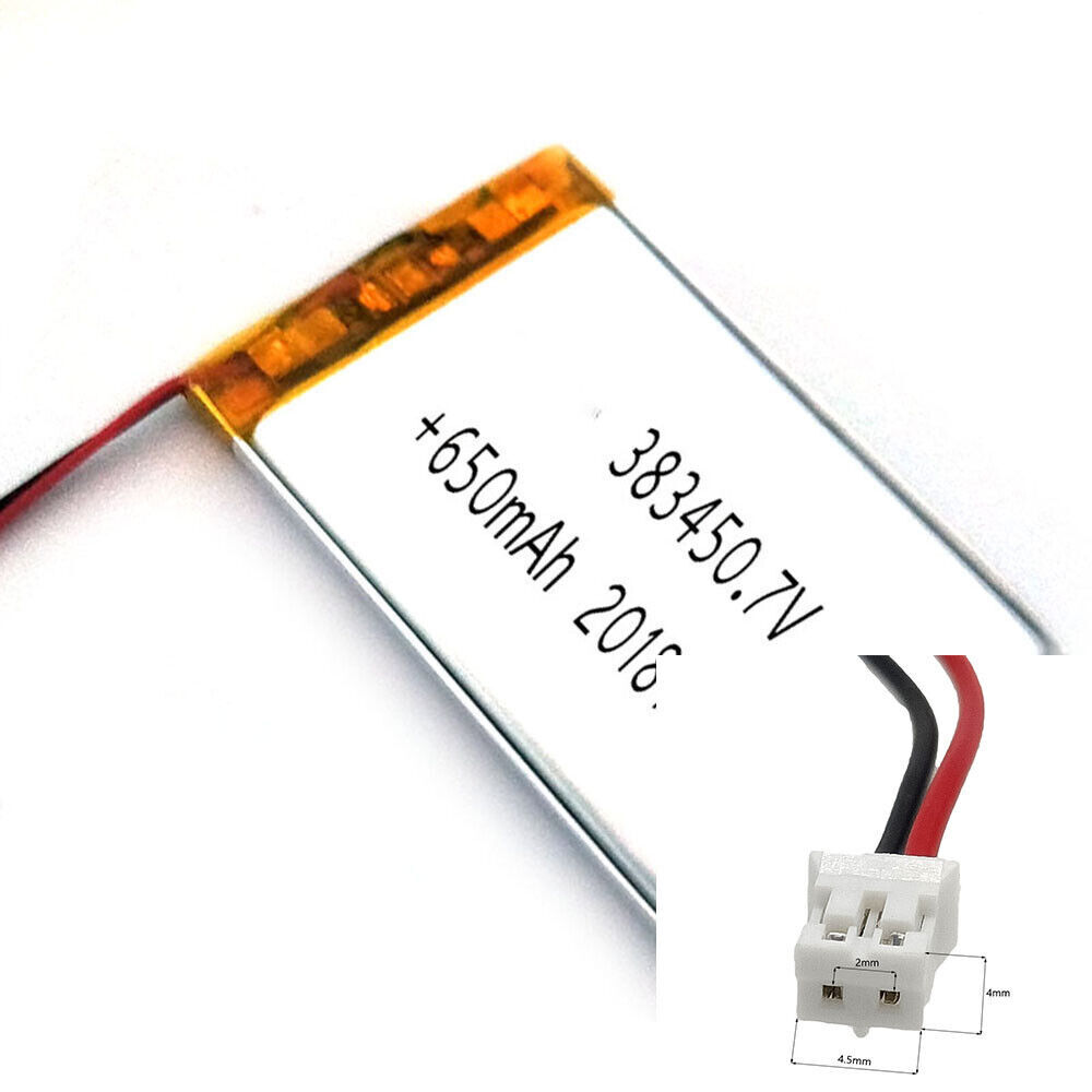 Rechargeable 3.7V 650Mah 383450  Polymer Ion Battery For