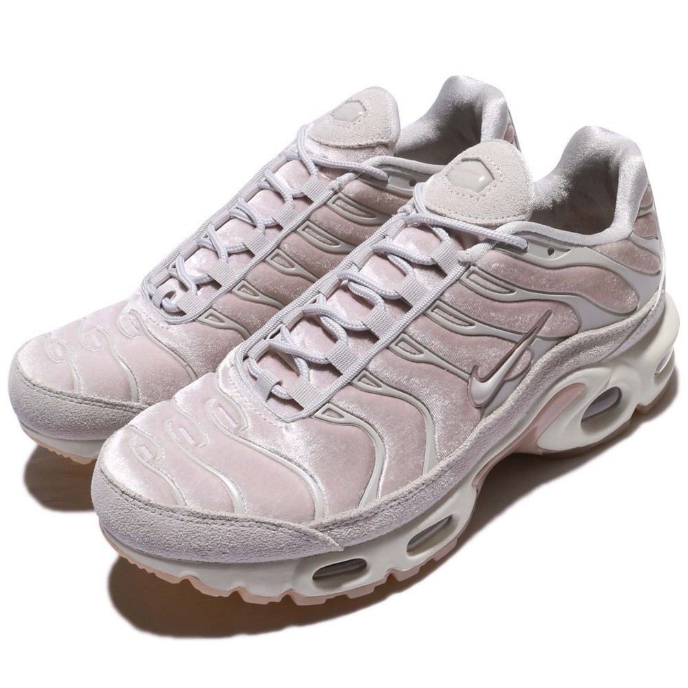 Pre-owned Nike Size 7.5 Women Air Max Plus Lx Shoes Ah6788 600 Particle Rose Pink Grey