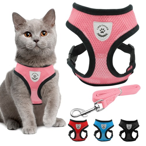 Cat Jacket Harness and Leash for Walking ...