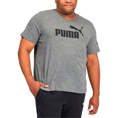 

Футболка Puma Ess Logo с круглым вырезом и короткими рукавами, большой высокий мужской размер , повседневный топ, Grey, Puma Ess Logo Crew Neck Short Sleeve T-Shirt Big Tall