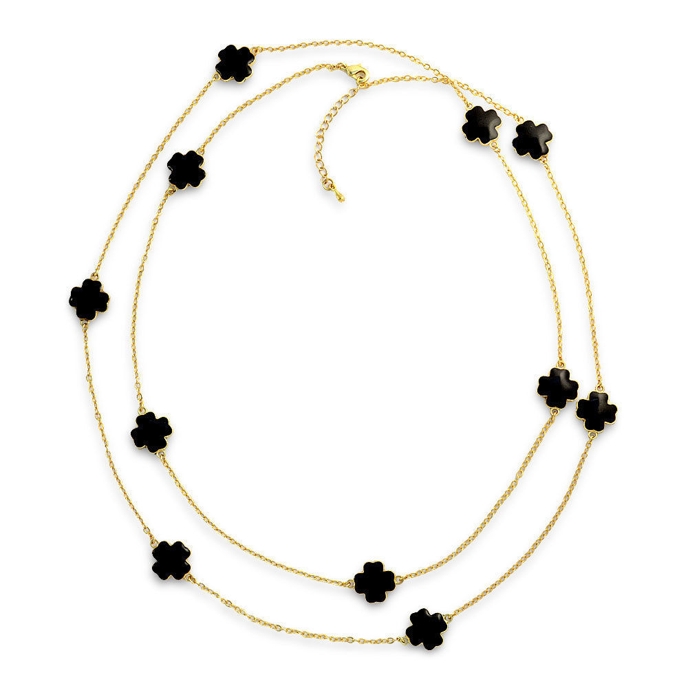Black Yellow Gold Fashion Necklaces & Pendants