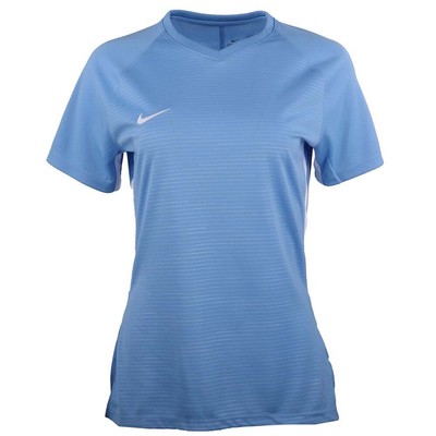 

Женское футбольное джерси Nike Tiempo Premier с круглым вырезом и короткими рукавами, размер  Athletic, Синий