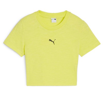 Женская футболка с круглым вырезом и коротким рукавом с логотипом Puma Dare To Baby, зеленые повседневные топы 6
