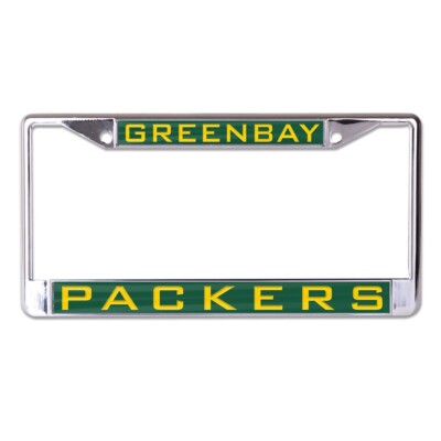 Инкрустированная металлическая рамка номерного знака Green Bay Packers