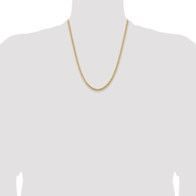 Pre-owned Superdealsforeverything Real 14k Yellow Gold 22 Inch 3.5mm Solid Miami Cuban Link Chain