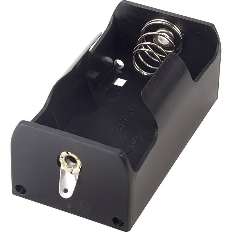 Tru Components Bh-111-1d Support De Pile 1x Lr20 (D) Raccordement Ã  Souder