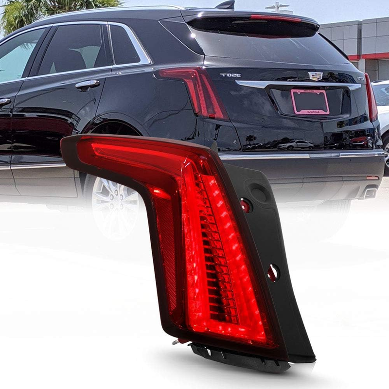 Red Lens Full LED Tail Light Brake Left Driver Side for 2020-2021 Cadillac XT5
