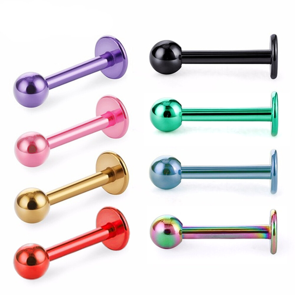 лабрет. 2x10x3/3 мм штанга для пирсинга. титановый лабрет трагус. лабрет. титановые лабреты.