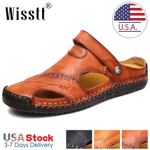 Water Shoes Waterproof Fisherman Leather Sandals Summer Size