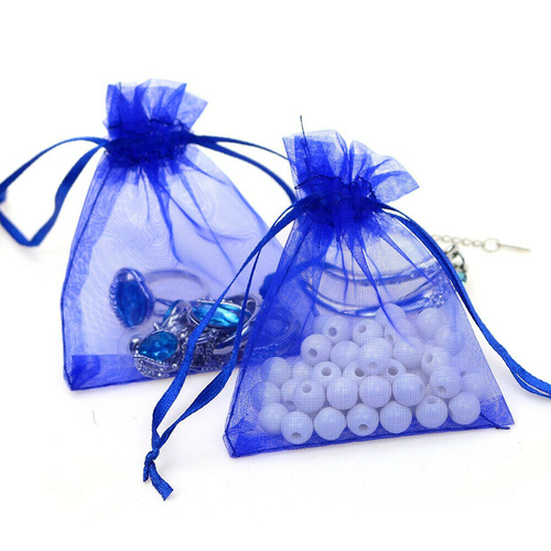 100/200pcs Organza Wedding Party Favor Gift Sheer Candy Bag Jewelry Pouches 3x4"