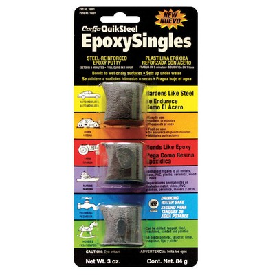 BLUE MAGIC 16001-6 Putty,Quiksteel Epoxy Putty,1 oz