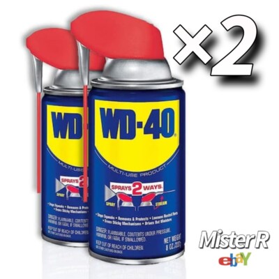 WD-40   Original Formula   Multi-Purpose Lubricant Spray   8 oz Cans ×2