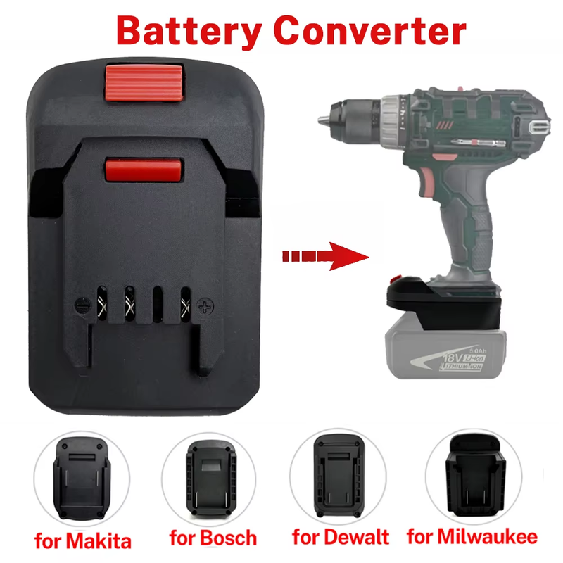 NEW Battery Adapter Converter for Makita/Bosch/Milwaukee/Dewalt 18V li-ion Batte