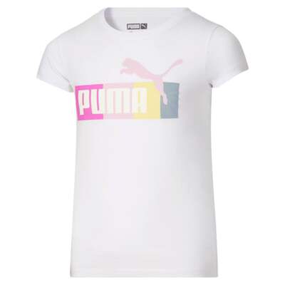 

Puma Raise The Bar Футболка с круглым вырезом и короткими рукавами Молодежные девушки Белые повседневные топы, Белый, Puma Raise The Bar Crew Neck Short Sleeve T-Shirt Youth