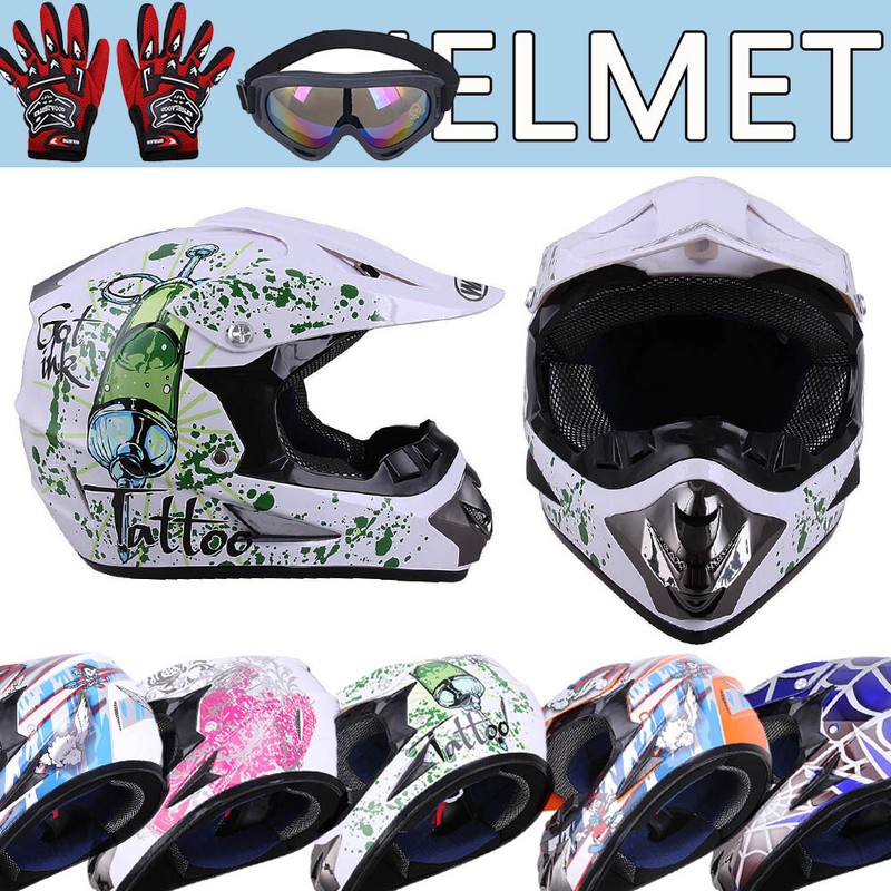 Youth MX / ATV Helmet DOT Approved - Boy Girl Kid Junior Off