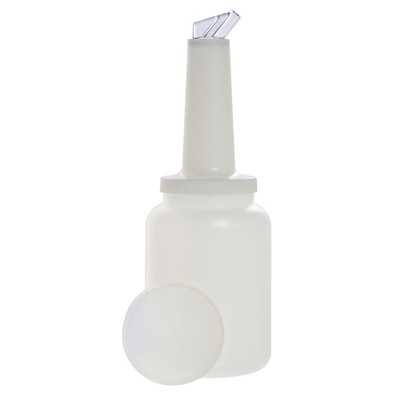 HUBERT  Pour Bottle with Lid, Neck and Spout 2 L White Plastic