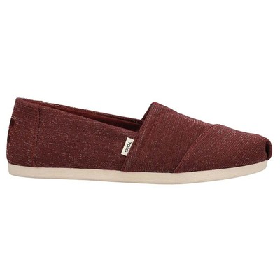 TOMS Alpargata Женские бордовые туфли на плоской подошве в стиле кэжуал 10016727T