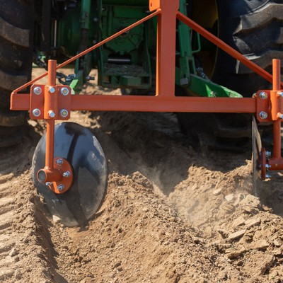 Titan Attachments Orange 48" Adjustable Disc Bedder, Category 1, 3 Point QH1