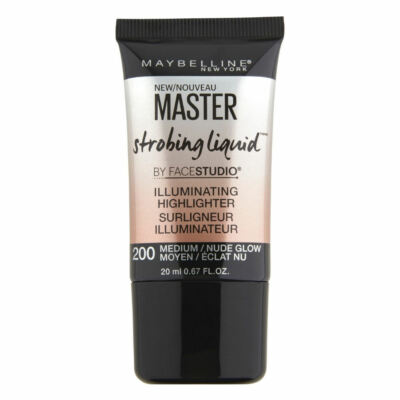 1 X MAYBELLINE MASTER STROBING LIQUID HIGHLIGHTER   200 MEDIUM / NUDE GLOW   