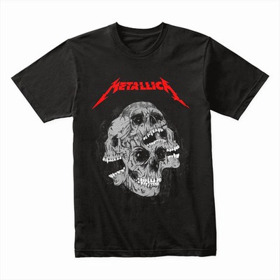 "Metallica"T-Shirt – Multi-Skull Nightmare Design
