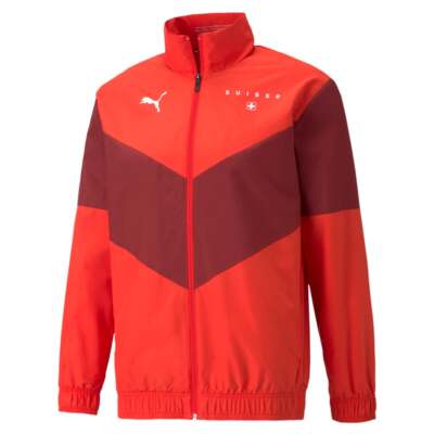 

Puma 764840-13 Mens Sfv Prematch Jkt Пальто Куртки Верхняя одежда Повседневная - Красный -, Puma Sfv Prematch Jkt