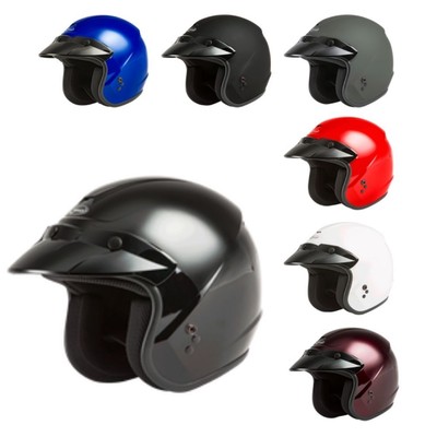 GMax - OF-2/OF-2Y Unisex Adult Solid Adjustable Dot Motorcycle Riding Helmets