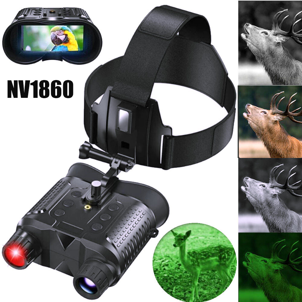 Binocular 1080p Infrared Digital Head Mount Goggles 8x Zoom