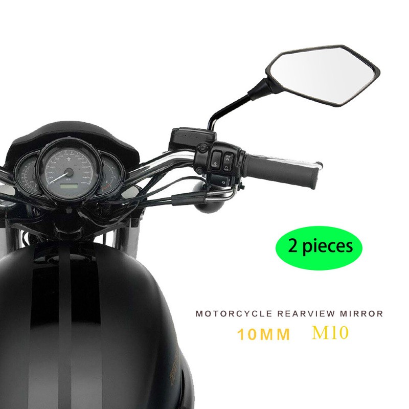 Universal Dirt Pit Bike Motocross Part ATV Off-road Rearview Mirrors 10mm Screw