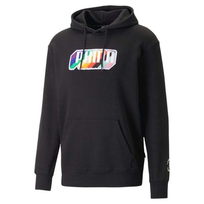 

Puma Pride Pullover Hoodie Mens Size  Повседневная верхняя одежда 53697701, Черный