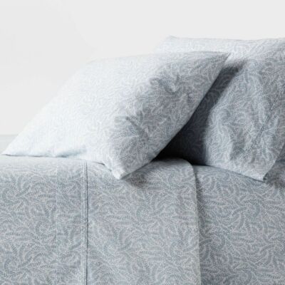 Threshold Organic Cotton Percale 4-Piece Sheet Set Fitwise Tech