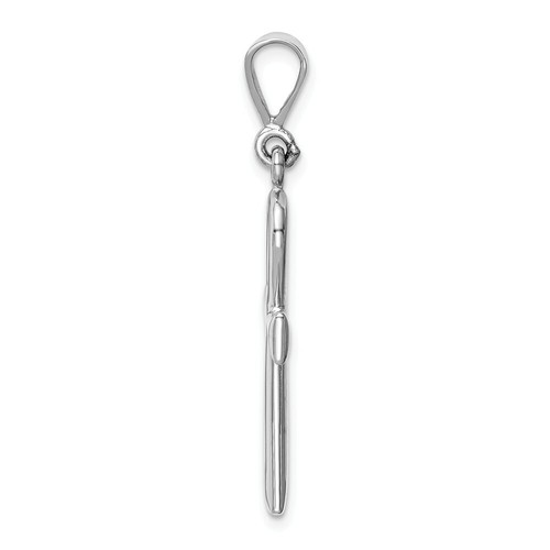 Pre-owned Goldia 14k White Gold Solid Polished Casted Ankh Cross Pendant