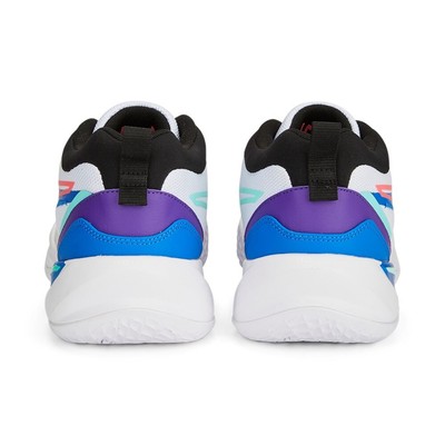 Pre-owned Puma Shoes Basketball Men  Playmaker Pro 37757218 White-violet-blue In Multicolor