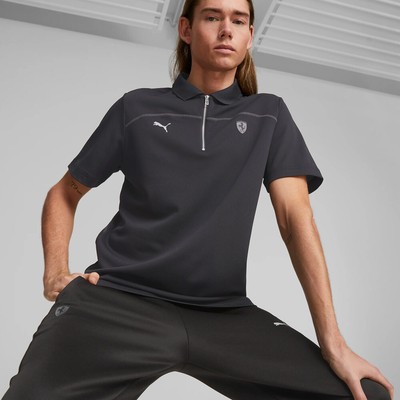 

Мужская футболка поло Scuderia Ferrari Style черный, Scuderia Ferrari Style Polo T-Shirt