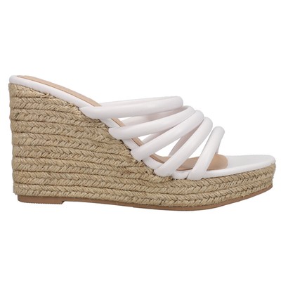 Женские белые повседневные босоножки на танкетке Eleana Espadrille из китайской прачечной BERG01ZWE-4