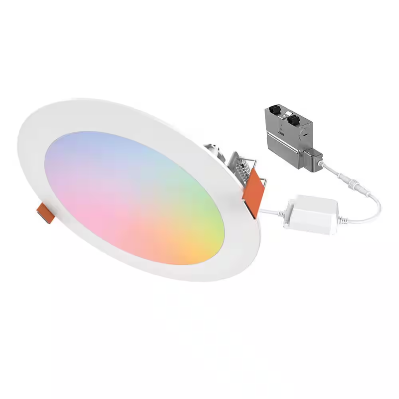 HALO Smart WiFi Canless LED Recessed Lighting 6 Inch Color Changing WiZ Pro