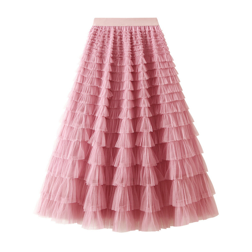 ハーリップトゥ　Round Tiered Long Skirt M Round Tiered Long Skirt
