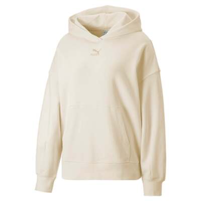 

Puma Classics Oversized Pullover Hoodie Женская белая повседневная верхняя одежда 53568499, Белый