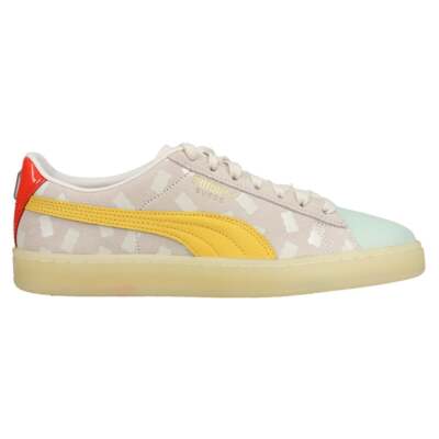 Puma Hari Bear X Suede Lace Up Womens Off White Кроссовки Повседневная обувь 383416-01
