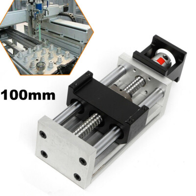 Ball Screw Rail Slide Linear Guide Stage Manual Table CNC Linear 100mm stroke US