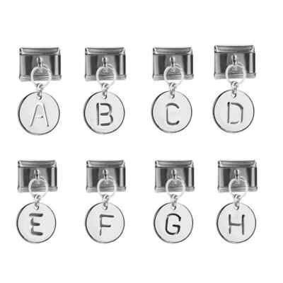 Fashion 2024 New Women 26 Letter Charm Italian Links Fit 9mm Jewelry DIY Making