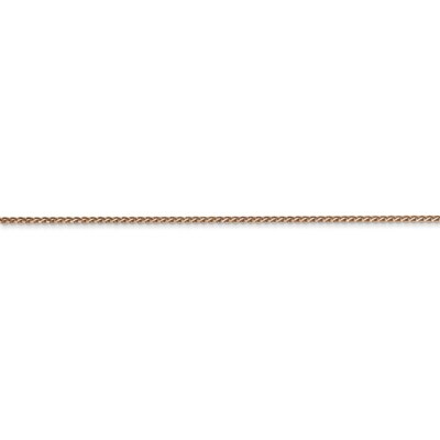 Pre-owned Superdealsforeverything Real 14kt Rose Gold 1.0mm Spiga Chain; 20 Inch; Lobster Clasp In Pink