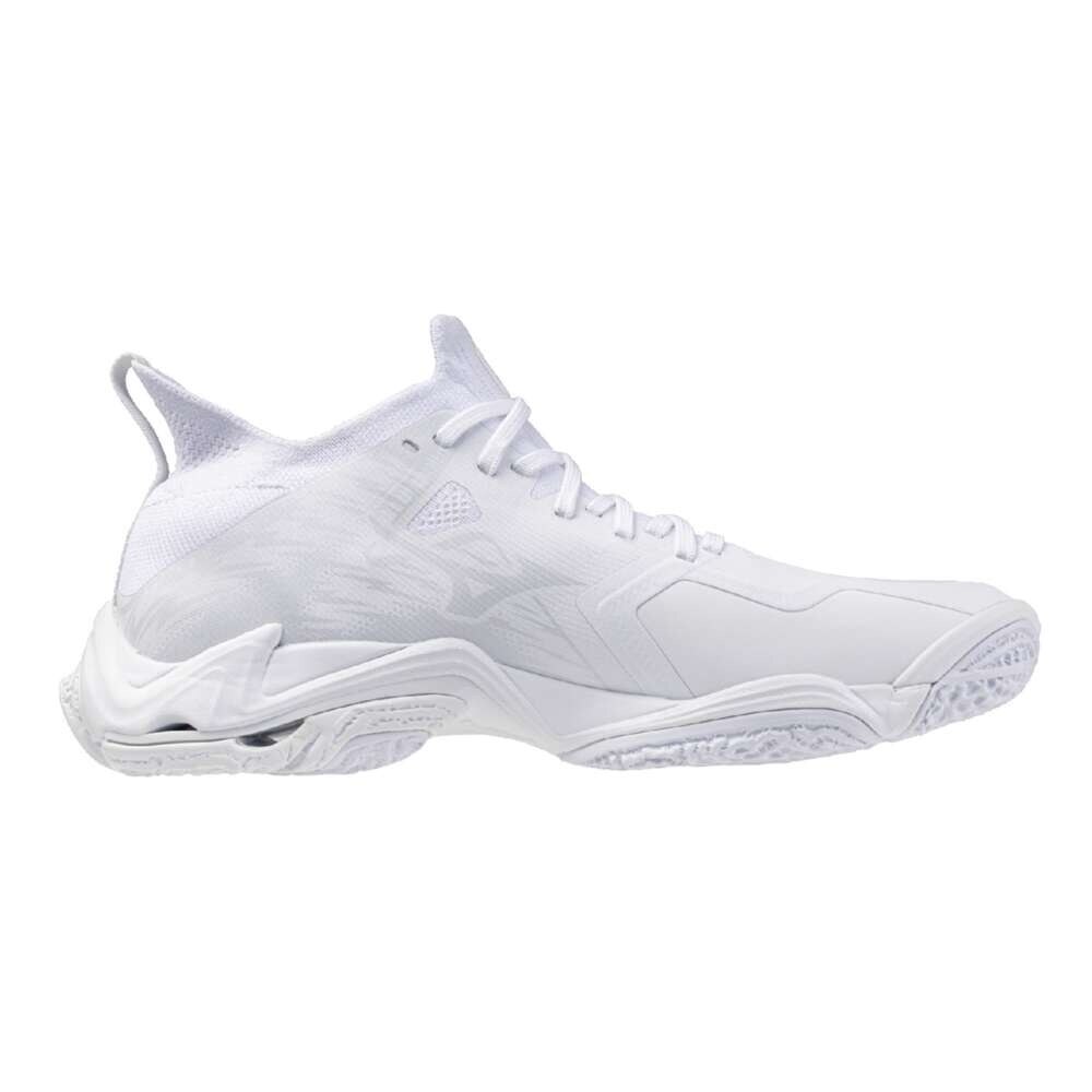 Pre-owned Mizuno Wave Lightning Neo3 V1ga2402 52 White White Width 2e Volleyball Shoes