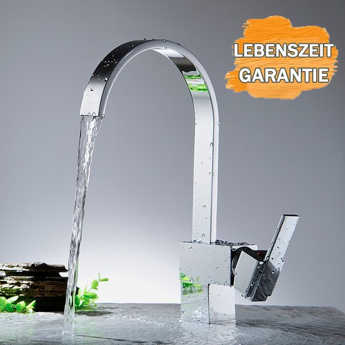 Wasserhahn Waschtischarmatur Bad Mischbatterie Hochdruck Küchenmischer AA++
