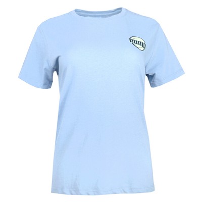Женская футболка с круглым вырезом и коротким рукавом для теннисного корта Puma, синие повседневные топы 6822282