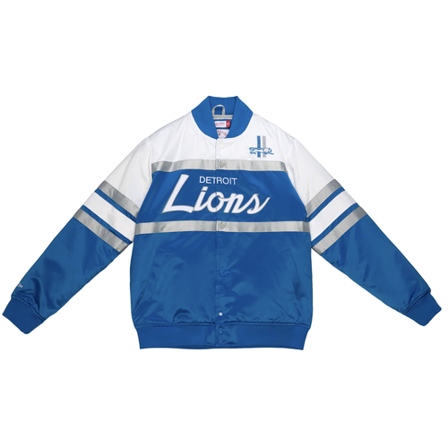 

Mitchell - Ness Special Script Heavyweight Satin Football Jacket Mens Blue Casua, Синий, Mitchell - Ness Special Script Heavyweight Satin Football Jacket