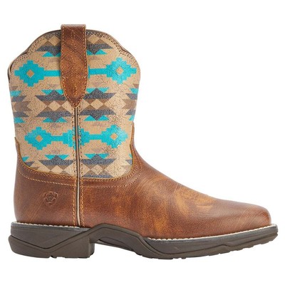 Ariat Anthem Shortie Savanna Aztec Pull On Женские коричневые, разноцветные повседневные ботинки 100